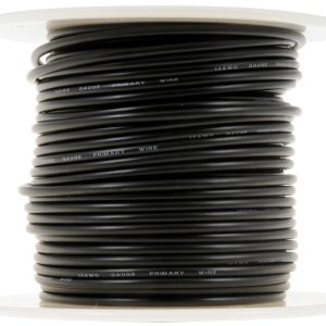 Dorman Primary Wire, Conduct-Tite ®, Stranded Conductor, 14 Gauge, Black, 100 Feet Length, Copper Conductor/ PVC Insulation – 85778