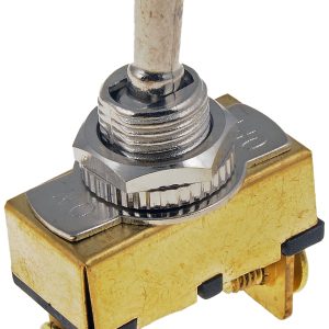 Dorman Multi Purpose Switch, Conduct-Tite ®, 12 Volt, 20 Amp Max, Toggle, Lever, Non-Lighted, Silver, Without Safety Cover – 85902