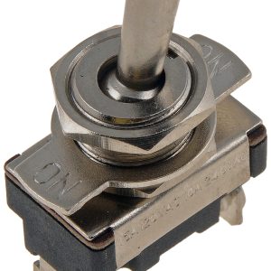 Dorman Multi Purpose Switch, Conduct-Tite ®, 12 Volt, 15 Amp Max, Toggle, Lever, Non-Lighted, Silver, Without Safety Cover – 85905