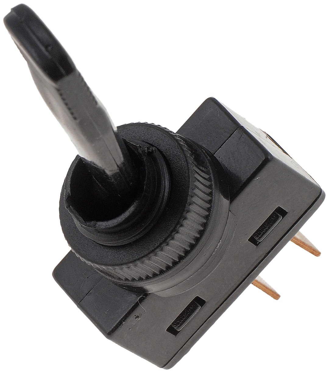 Dorman Multi Purpose Switch, Conduct-Tite®, On-Off, 12 Volt, 16 Amp Max, Toggle, Lever, Non-Lighted, Black, Without Safety Cover – 85906