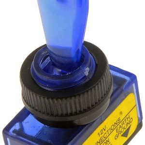 Dorman Multi Purpose Switch, Conduct-Tite ®, 12 Volt, 20 Amp Max, Toggle, Lever, Illuminated, Blue, Without Safety Cover – 85912