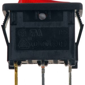 Dorman Multi Purpose Switch, Conduct-Tite ®, 12 Volt, 15 Amp Max, Rocker, Rectangular, Illuminated, Red, Without Safety Cover – 85915
