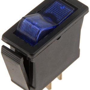 Dorman Multi Purpose Switch, Conduct-Tite ®, 12 Volt, 20 Amp Max, Rocker, Rectangular, Illuminated, Blue, Without Safety Cover – 85922