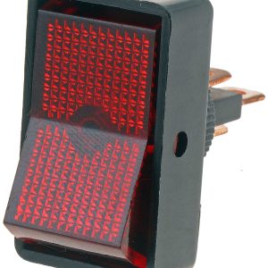 Dorman Multi Purpose Switch, Conduct-Tite ®, 12 Volt, 20 Amp Max, Rocker, Rectangular, Illuminated, Red, Without Safety Cover – 85945