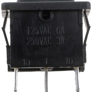 Dorman Multi Purpose Switch, Conduct-Tite ®, 12 Volt, 10 Amp Max, Rocker, Rectangular, Non-Lighted, Black, Without Safety Cover – 85969