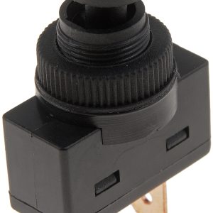 Dorman Multi Purpose Switch, Conduct-Tite ®, 12 Volt, 20 Amp Max, Push Button, Round, Non-Lighted, Black, Without Safety Cover – 85980