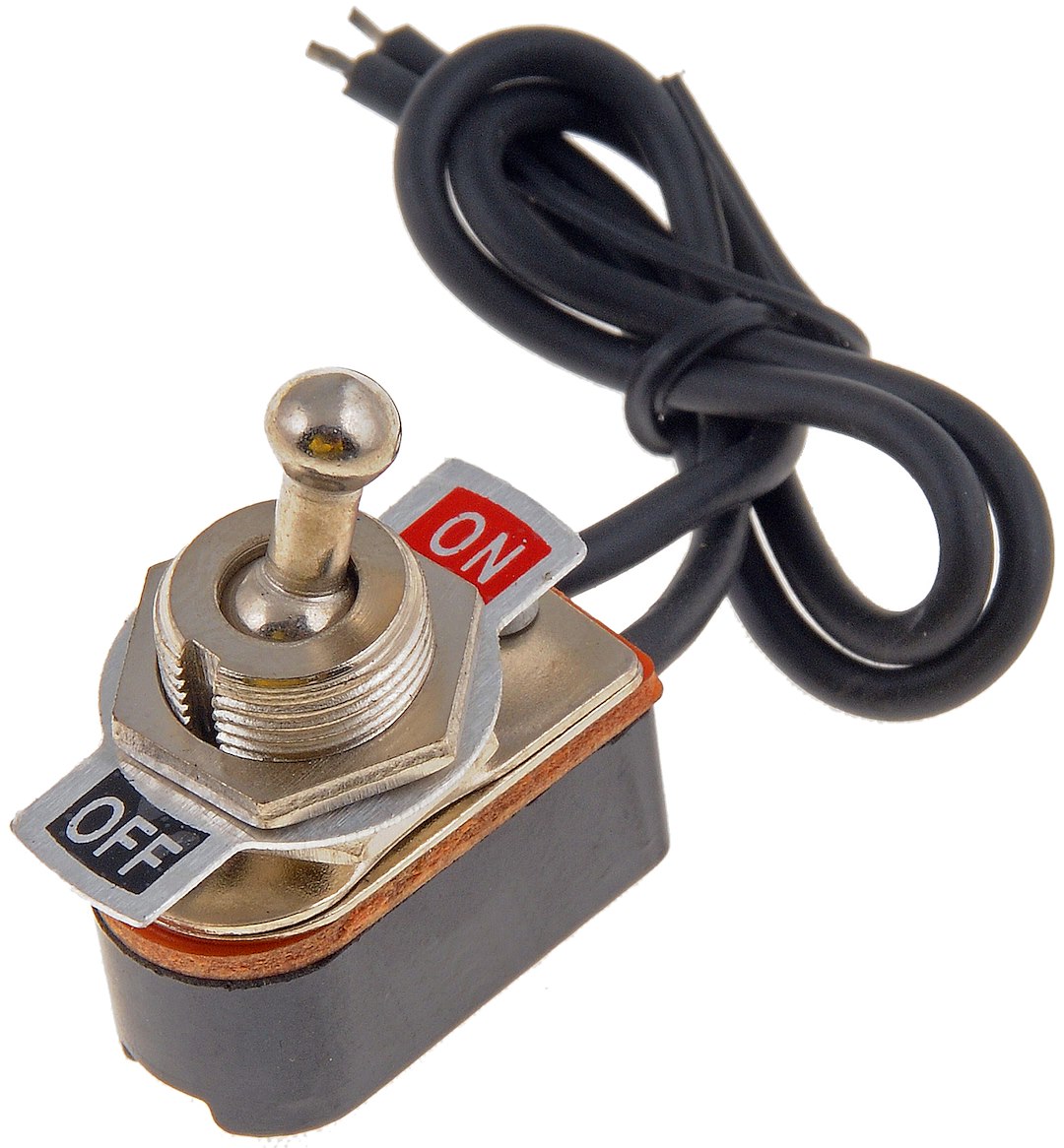 Dorman Multi Purpose Switch, Conduct-Tite ®, 12 Volt, 6 Amp Max, Toggle, Lever, Non-Lighted, Silver, Without Safety Cover – 85982