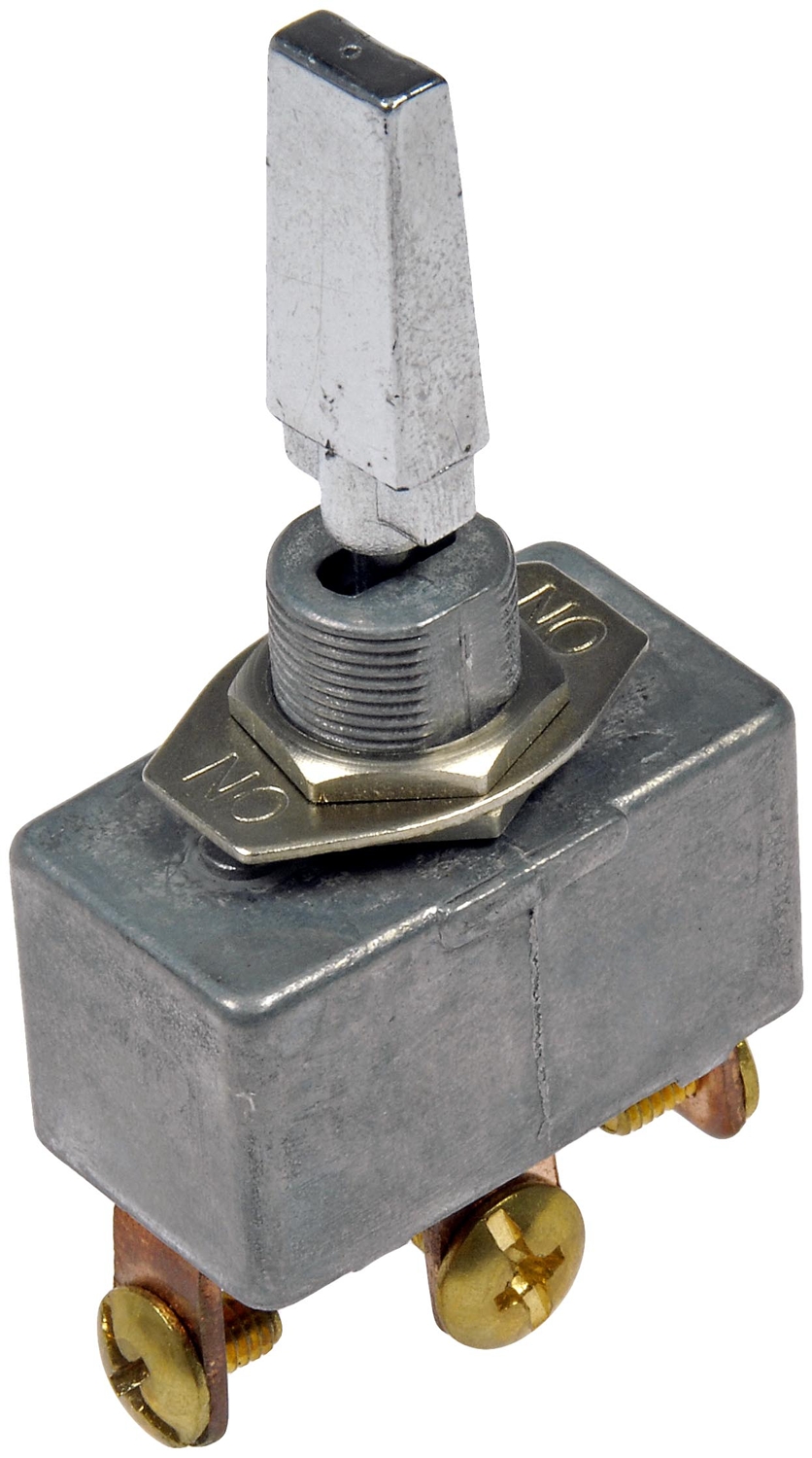 Dorman Multi Purpose Switch, Conduct-Tite ®, 12 Volt, 35 Amp Max, Toggle, Lever, Non-Lighted, Silver, Without Safety Cover – 85983