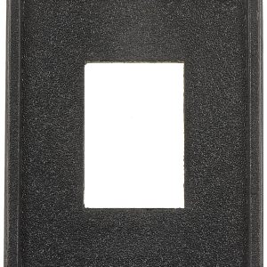 Dorman Switch Plate Cover, Conduct-Tite ®, One 3/4 Inch X 1/2 Inch Rectangular Hole Opening, Painted, Black, Plastic, Single – 85992