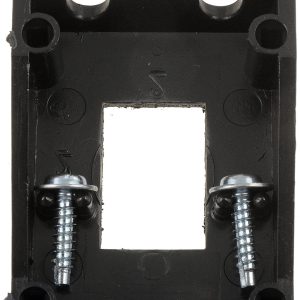 Dorman Switch Plate Cover, Conduct-Tite ®, One 3/4 Inch X 1/2 Inch Rectangular Hole Opening, Painted, Black, Plastic, Single – 85992