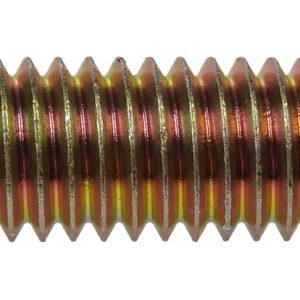 Dorman Bolt, Autograde ™, Standard Bolt, 8- 7/16-14 X 1-1/2 Inch Thread Size, Hex Style Head, Yellow Zinc Plated, Steel, Box of 8 – 860-315