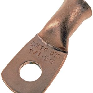 Dorman Battery Cable Eyelet, Conduct-Tite ®, 1/4 Inch Ring Terminal, 6 Gauge Wire, Without Insulation, Copper, Set of 2 – 86168