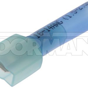 Dorman Wire Terminal End, Conduct-Tite®, 0.250 Male Bullet Connector, 16-14 Gauge Wire, Waterproof, Blue, Pack of 10 – 86407