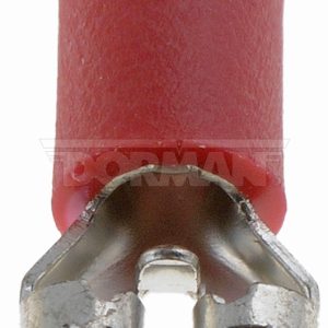 Dorman Wire Terminal End, Conduct-Tite®, Red Female Blade Disconnect, 18 to 22 Gauge Wire, Set of 20 – 86425