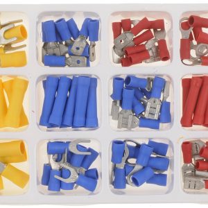 Dorman Wire Terminal End, Conduct-Tite ®, 22-10 Gauge Wire, With 100 Piece Various Size Quick Splice Terminal, Pack of 100 – 86694