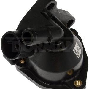 Dorman Thermostat Housing, OE Solutions™, 90 Degree Neck Angle, Gasket Seal, Black, Plastic, With O-Rings – 902-117