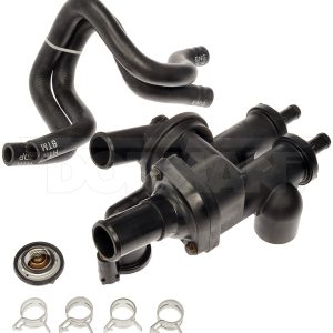 Dorman Thermostat Housing, OE Solutions™, With 1 O-Ring/ 1 Thermostat/ 2 Hoses and 4 Hose Clamps – 902-3319