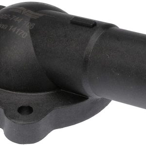Dorman Thermostat Housing, 90 Degree Neck, Plastic, Black, Replaces Ford Motor Company OE Numbers MXS6-E8250-AD/ XS6E 8250-AD – 902-744