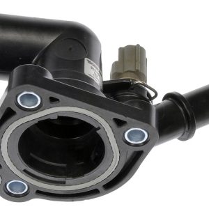 Dorman Thermostat Housing, OE Solutions ™, 90 Degree Neck, Black, Plastic, With Gasket/ Thermostat/ Sensor – 902-784