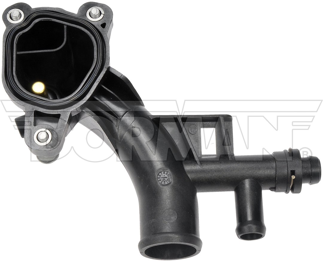 Dorman Engine Coolant Water Outlet, OE Solutions ™, 15 Degree Angle Neck, With Gasket/ Sensor/ Clip/ Plug – 902-846