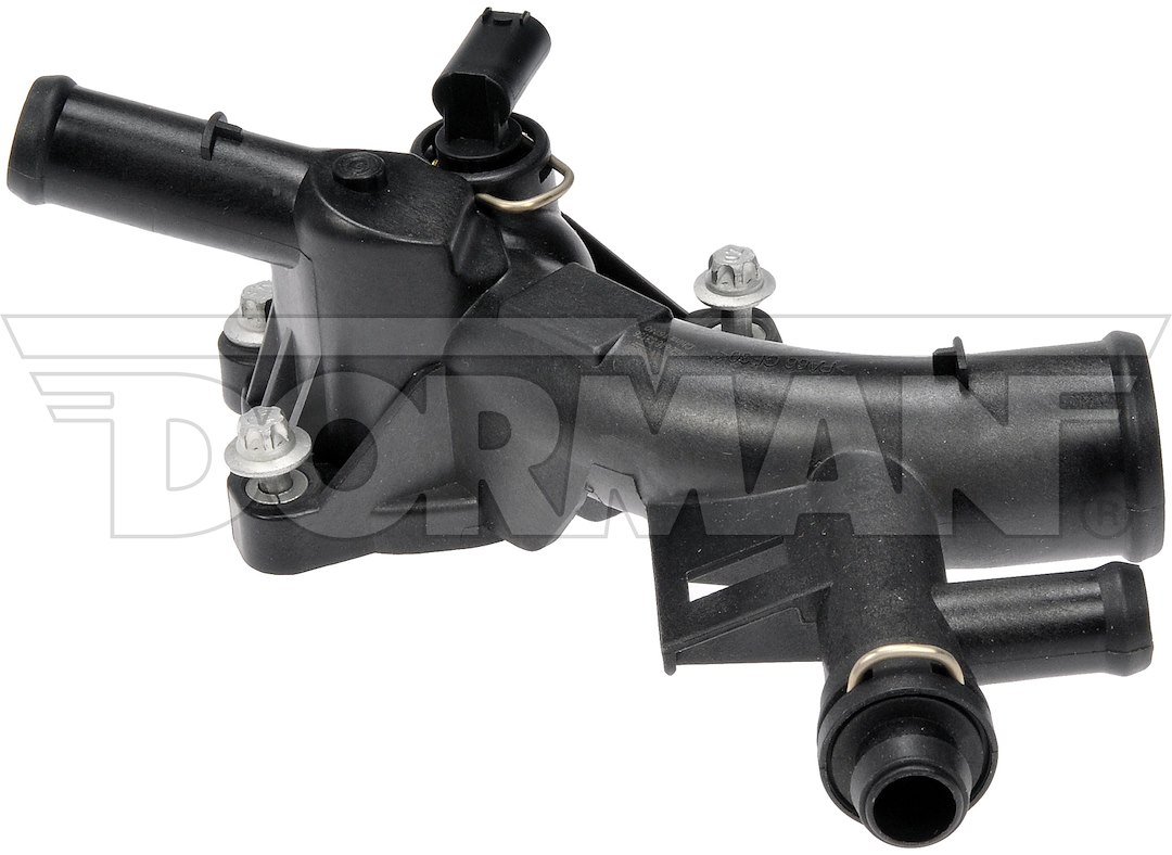 Dorman Engine Coolant Water Outlet, OE Solutions ™, 15 Degree Angle Neck, With Gasket/ Sensor/ Clip/ Plug – 902-846