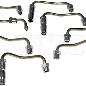 Dorman Fuel Injector Line, OE Solutions™, M14 X 1.5 Female Inlet/ Outlet Fitting, Silver, Steel – 904-126KT