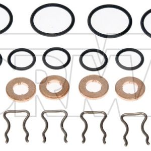 Dorman Fuel Injector O-Ring, OE Solutions™, Rubber, With 16 O-Rings/8 Washers/8 Clips – 904-134
