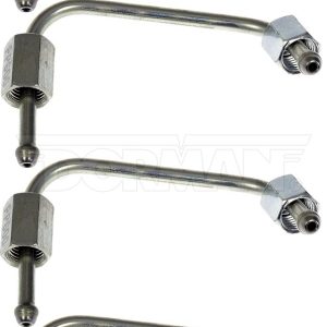 Dorman Fuel Injector Line, OE Solutions™, M14 X 1.5 Thread, Silver, Steel, With Four Each 904-277 and 904-278 Fuel Injector Feed Lines – 904-277KT