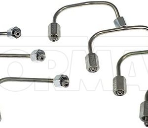 Dorman Fuel Injector Line, OE Solutions™, M14 X 1.5 Thread, Silver, Steel, With Four Each 904-277 and 904-278 Fuel Injector Feed Lines – 904-277KT