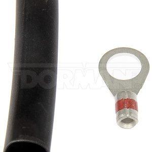 Dorman Wire Terminal End, Conduct-Tite®, #10 Ring Terminal, 22-18 Gauge Wire, Black/ Silver, Set of 10, With 10 Shrink Tubes – 90904