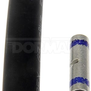 Dorman Wire Terminal End, Conduct-Tite®, Butt Terminal, 16-14 Gauge Wire, Steel Connector, Blue, Set of 10, With 10 Shrink Tubes – 90905