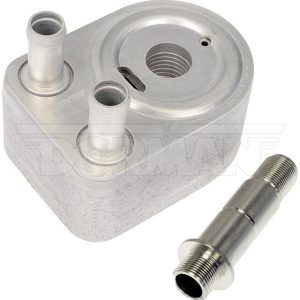 Dorman Fluid Cooler, OE Solutions™, For Engine Oil, 6-1/2 Inch Length X 3.7 Inch Width X 4 Inch Depth, 10 Core Rows, Male Fitting Type – 918-615