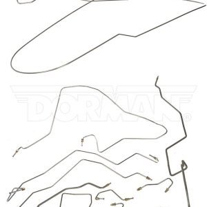 Dorman Brake Line Kit, OE Solutions™, 4000 PSI Maximum Pressure, Stainless Steel, With Tubes and Fittings – 919-023