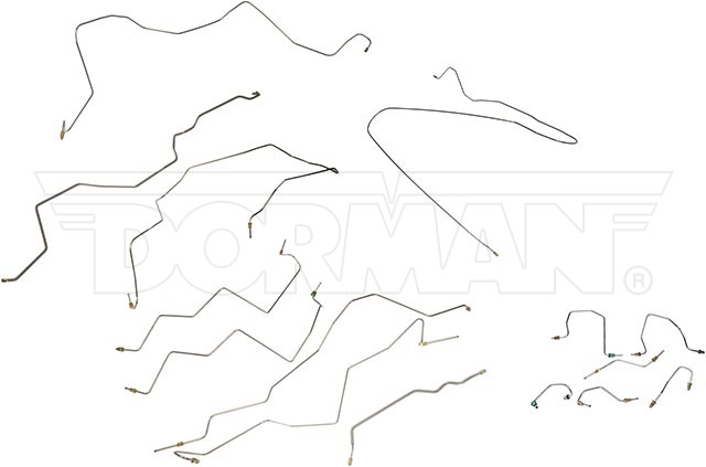 Dorman Brake Line Kit, OE Solutions™, For Use with 1998 Dodge Ram3500 Crew Cab Pickup/ Four Wheel Drive/ 2-Wheel ABS Model – 919-024