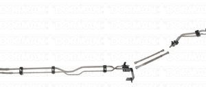 Dorman Fuel Line, OE Solutions™, 115 Inch Length, Stainless Steel, With Supply Line/ Return Line/ Brackets – 919-873