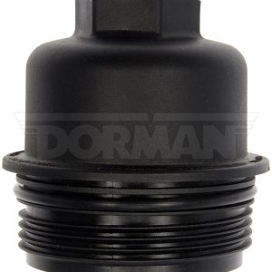 Dorman Oil Filter Cover, OE Solutions ™, 68.14 Millimeter Diameter, Natural, PA66, Black, 76.73 Millimeter Length, Thread on Mounting – 921-116