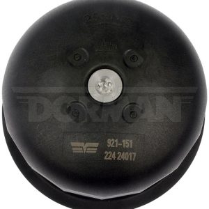 Dorman Oil Filter Cover, OE Solutions™, 3.53 Inch Diameter X 3.683 Inch Height, Black/ Silver, Aluminum/ Plastic/ Rubber – 921-151