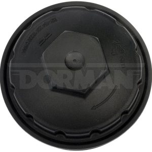 Dorman Oil Filter Cover, OE Solutions ™, 84.4 Millimeter Diameter, Natural, PA66, Black, 59.7 Millimeter Length, Thread on Mounting – 921-154
