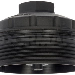 Dorman Oil Filter Cover, OE Solutions ™, 84.4 Millimeter Diameter, Natural, PA66, Black, 59.7 Millimeter Length, Thread on Mounting – 921-154