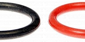 Dorman Power Steering Pump Seal Kit, OE Solutions™, With 2 O-Rings, Black/ Red – 926-718