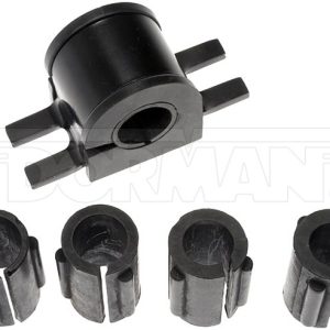 Dorman Stabilizer Bar Mount Bushing, OE Solutions™, 28 Millimeter Bar Diameter, Black, Rubber, Non-Greaseable, With Bracket – 928-475