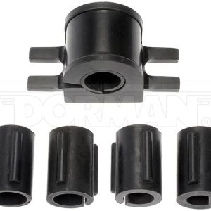 Dorman Stabilizer Bar Mount Bushing, OE Solutions™, 28 Millimeter Bar Diameter, Black, Rubber, Non-Greaseable, With Bracket – 928-475