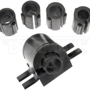 Dorman Stabilizer Bar Mount Bushing, OE Solutions™, 28 Millimeter Bar Diameter, Black, Rubber, Non-Greaseable, With Bracket – 928-475