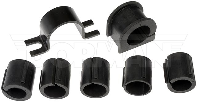 Dorman Stabilizer Bar Mount Bushing, OE Solutions™, 39 Millimeter Bar Diameter, Black, Rubber, Non-Greaseable, With Bracket – 928-476