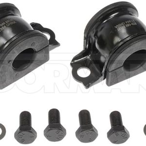 Dorman Stabilizer Bar Mount Bushing, OE Solutions ™, Black, Rubber, Non-Greaseable, With 2 Brackets/ 4 Bolts/ 4 Washers – 928-566