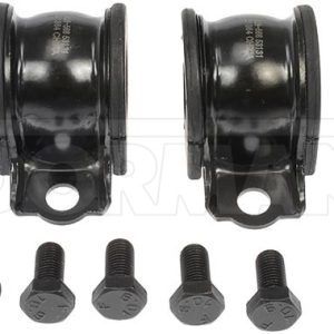 Dorman Stabilizer Bar Mount Bushing, OE Solutions ™, Black, Rubber, Non-Greaseable, With 2 Brackets/ 4 Bolts/ 4 Washers – 928-566