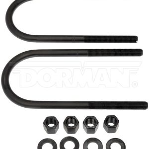 Dorman Leaf Spring Axle U Bolt, OE Solutions™, 7-3/4 Inch Inside Length, 3-1/8 Inch Inside Width, 1/2 Inch Thread Diameter, Fine Thread – 929-777