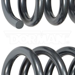 Dorman Coil Spring, OE Solutions™, 16 Inch Length, Powder Coated, Metallic Gray, 5160H Alloy, Set of 2 – 929-942