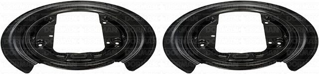 Dorman Brake Backing Plate, OE Solutions™, 320 Millimeter Outside Diameter, Steel, Black, Set of 2 – 947-011