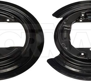 Dorman Brake Backing Plate, OE Solutions™, 320 Millimeter Outside Diameter, Steel, Black, Set of 2 – 947-011